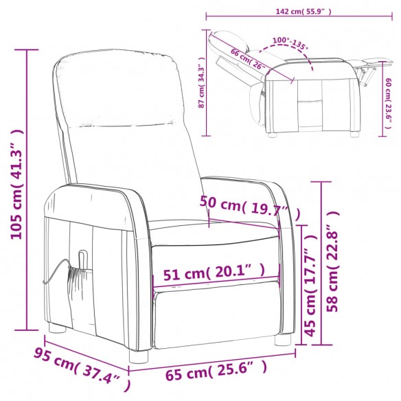 Fauteuil de massage blanc crème similicuir