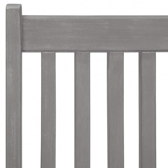 Chaises inclinables de jardin avec coussins 8 pcs Gris Acacia