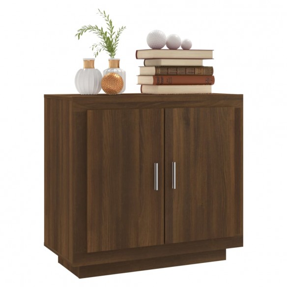 Buffet Chêne marron 80x40x75 cm Bois d'ingénierie