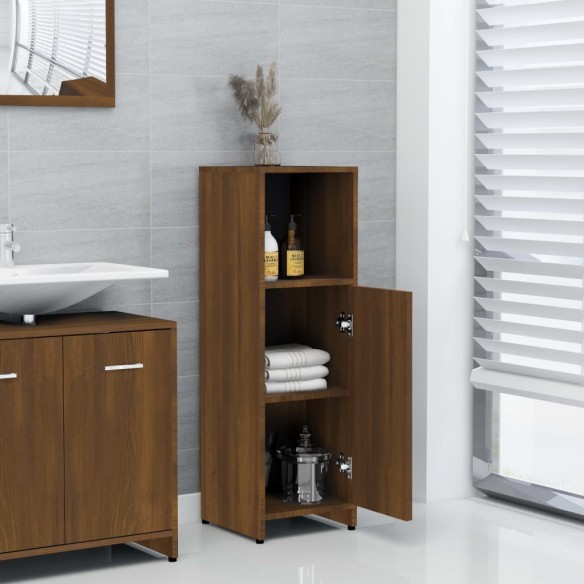 Armoire de bain Chêne marron 30x30x95 cm Bois d'ingénierie