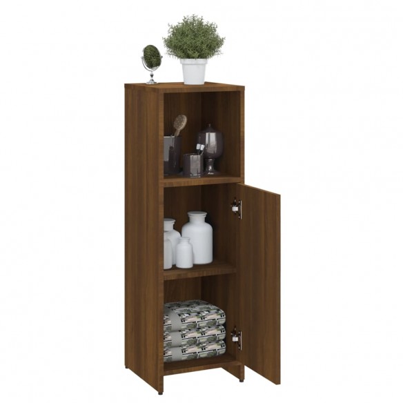 Armoire de bain Chêne marron 30x30x95 cm Bois d'ingénierie