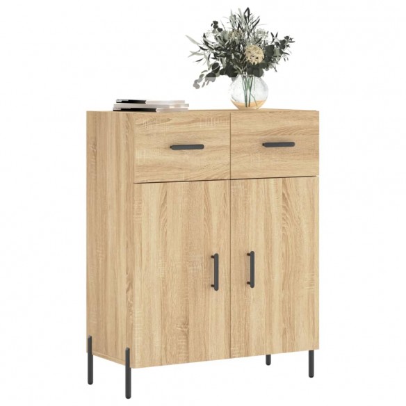 Buffet chêne sonoma 69,5x34x90 cm bois d'ingénierie