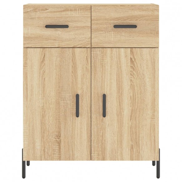 Buffet chêne sonoma 69,5x34x90 cm bois d'ingénierie