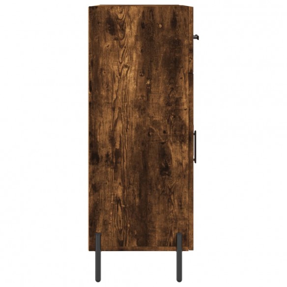 Buffet chêne fumé 69,5x34x90 cm bois d'ingénierie