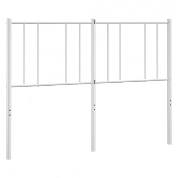 Tête de lit métal blanc 140 cm