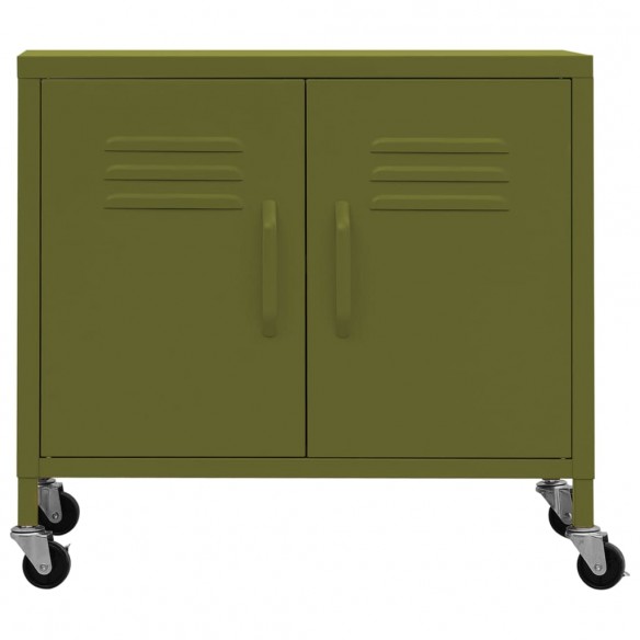 Armoire de rangement Vert olive 60x35x56 cm Acier