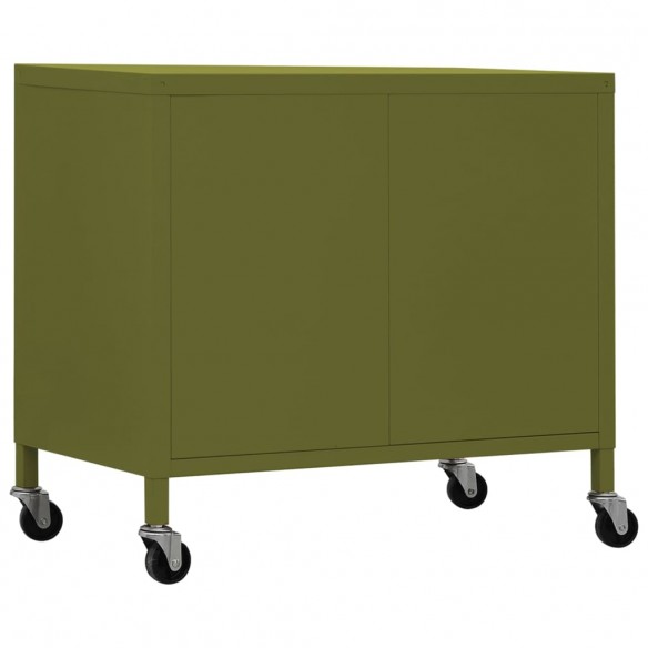 Armoire de rangement Vert olive 60x35x56 cm Acier