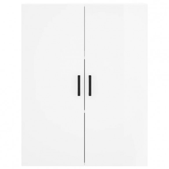 Armoire murale blanc brillant 69,5x34x90 cm