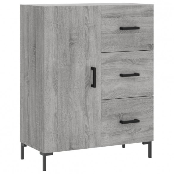 Buffet haut Sonoma gris 69,5x34x180 cm Bois d'ingénierie