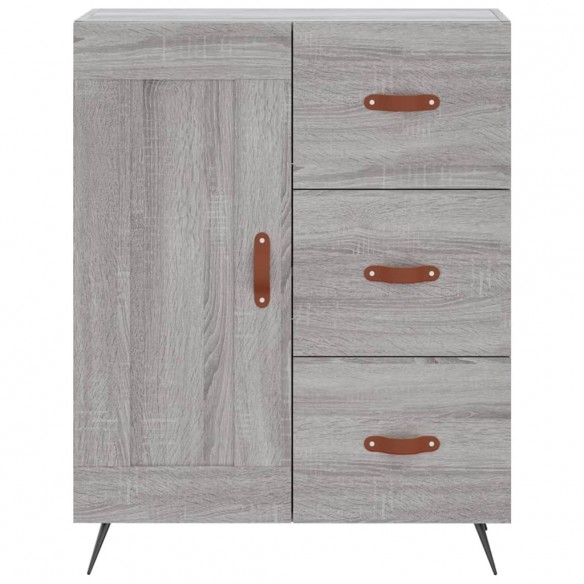 Buffet haut Sonoma gris 69,5x34x180 cm Bois d'ingénierie