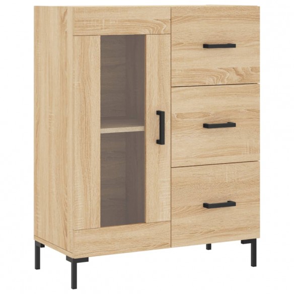 Buffet haut Chêne sonoma 69,5x34x180 cm Bois d'ingénierie