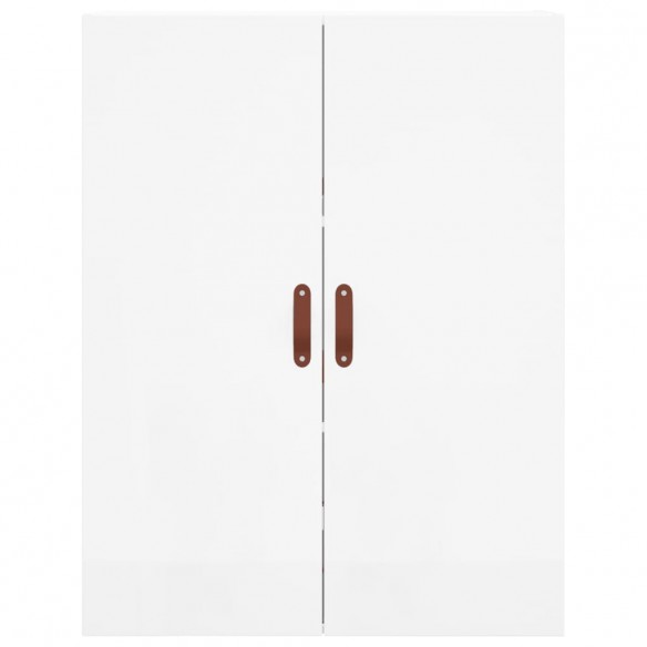 Armoire murale blanc brillant 69,5x34x90 cm