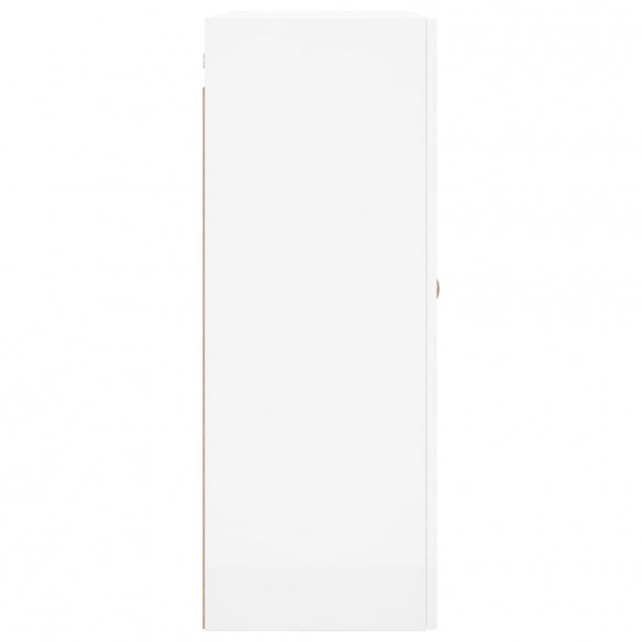 Armoire murale blanc brillant 69,5x34x90 cm