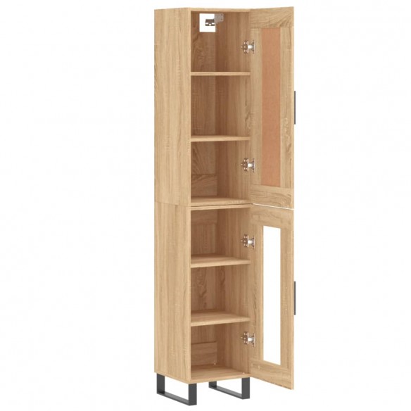 Buffet haut Chêne sonoma 34,5x34x180 cm Bois d'ingénierie