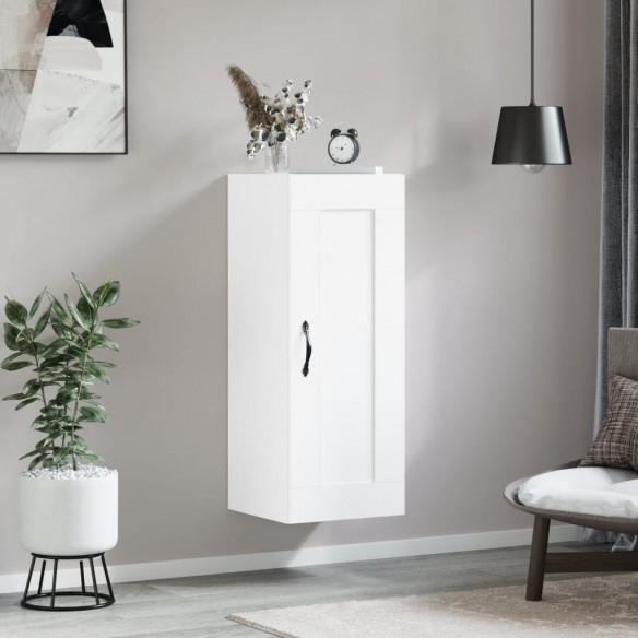 Armoire murale blanc 34,5x34x90 cm bois d'ingénierie