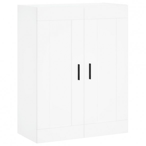 Armoires murales 2 pcs blanc bois d'ingénierie