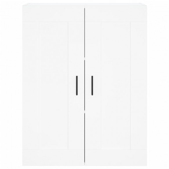 Armoires murales 2 pcs blanc bois d'ingénierie