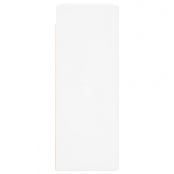 Armoires murales 2 pcs blanc bois d'ingénierie