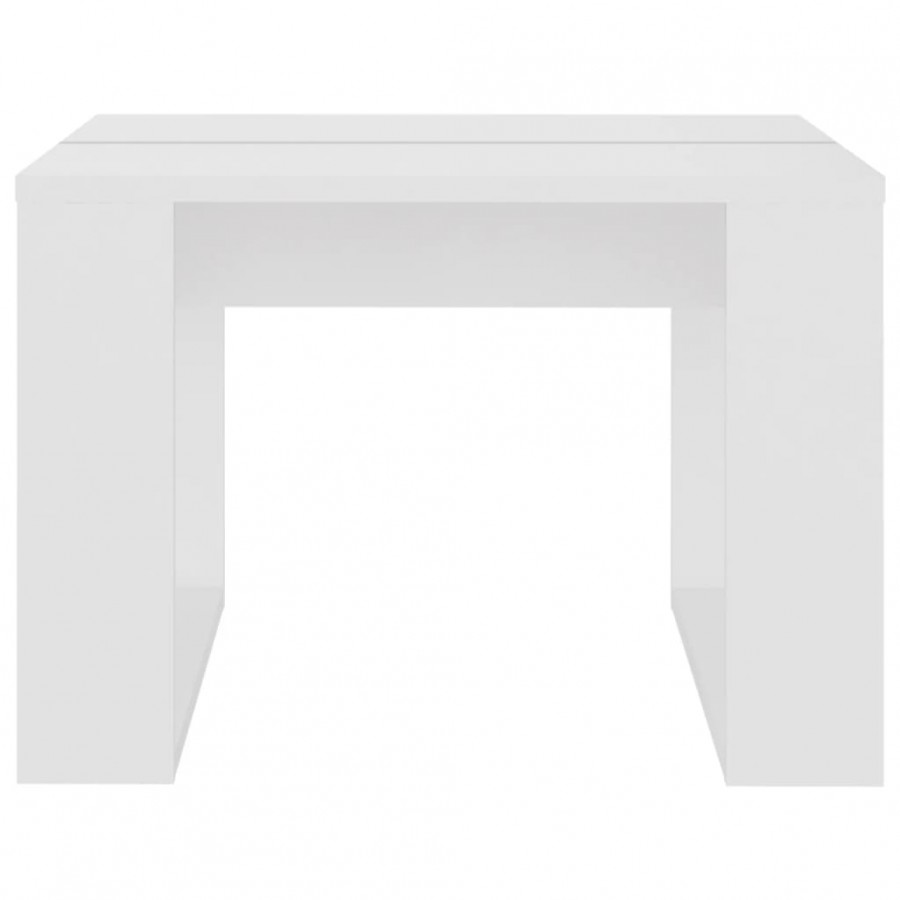 Table d'appoint Blanc 50x50x35 cm Aggloméré