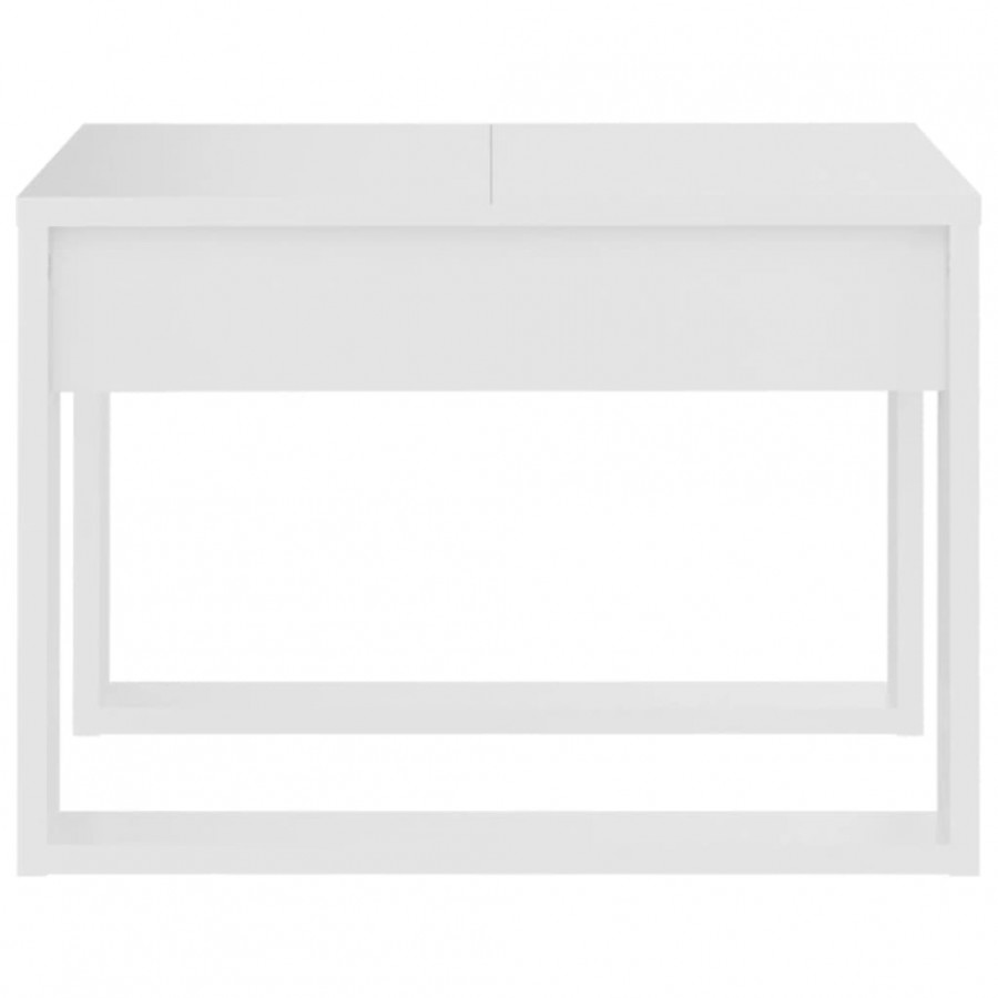 Table d'appoint Blanc 50x50x35 cm Aggloméré