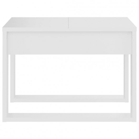Table d'appoint Blanc 50x50x35 cm Aggloméré