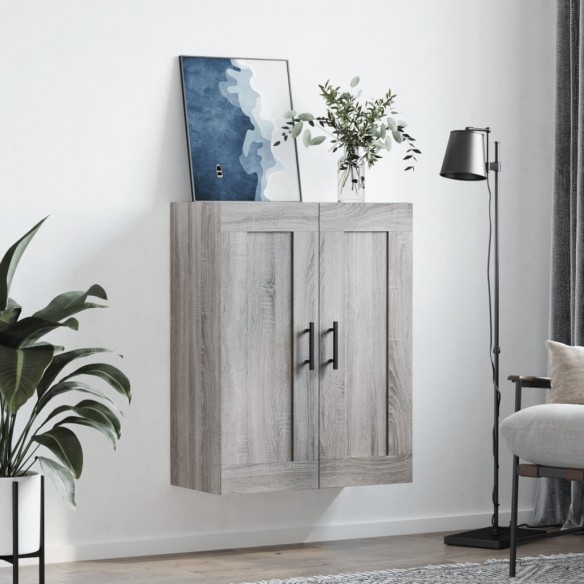 Armoire murale sonoma gris 69,5x34x90 cm bois d'ingénierie