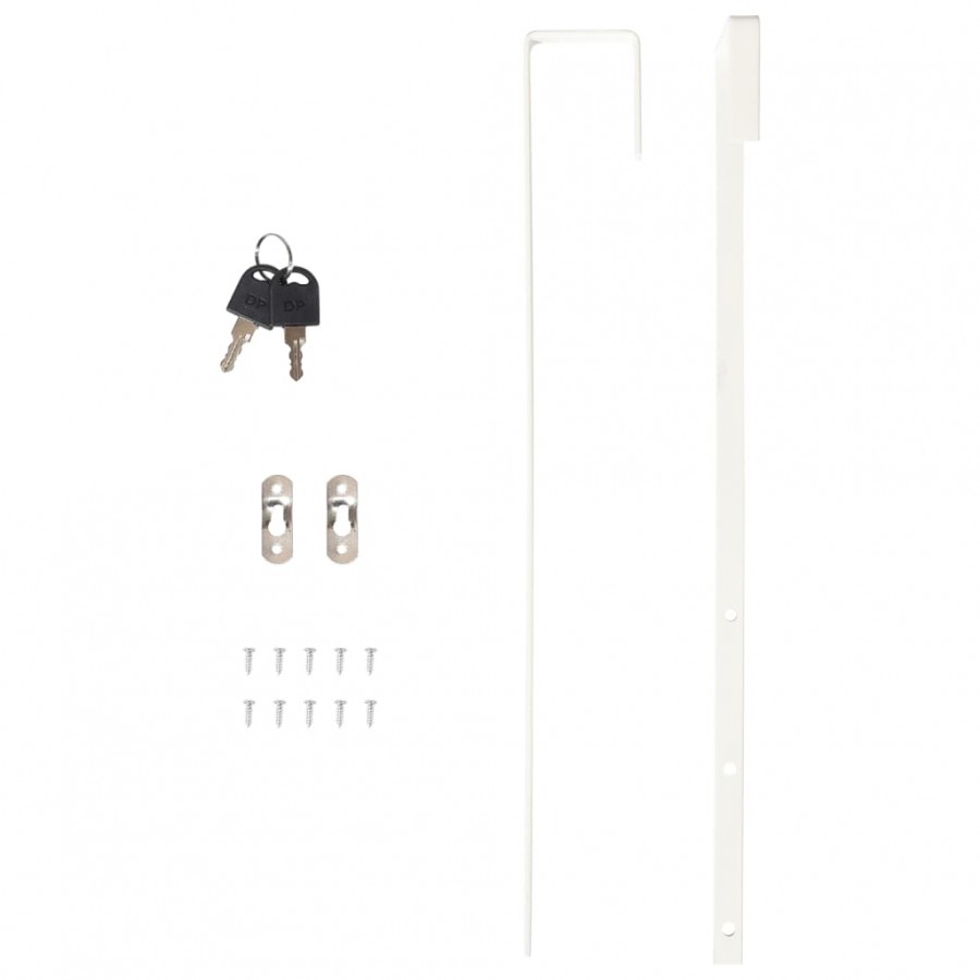 Armoire à bijoux avec miroir murale blanc 37,5x10x67 cm