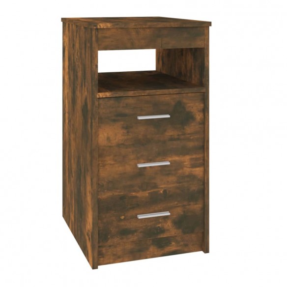 Armoire à tiroirs Chêne fumé 40x50x76 cm Bois d'ingénierie