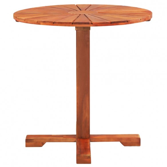 Table de bistro 70x70 cm Bois d'acacia massif