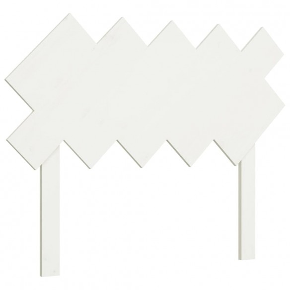 Tête de lit Blanc 104x3x80,5 cm Bois massif de pin