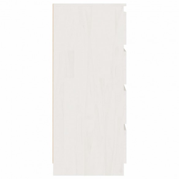 Armoire d'appoint Blanc 60x36x84 cm Bois de pin massif