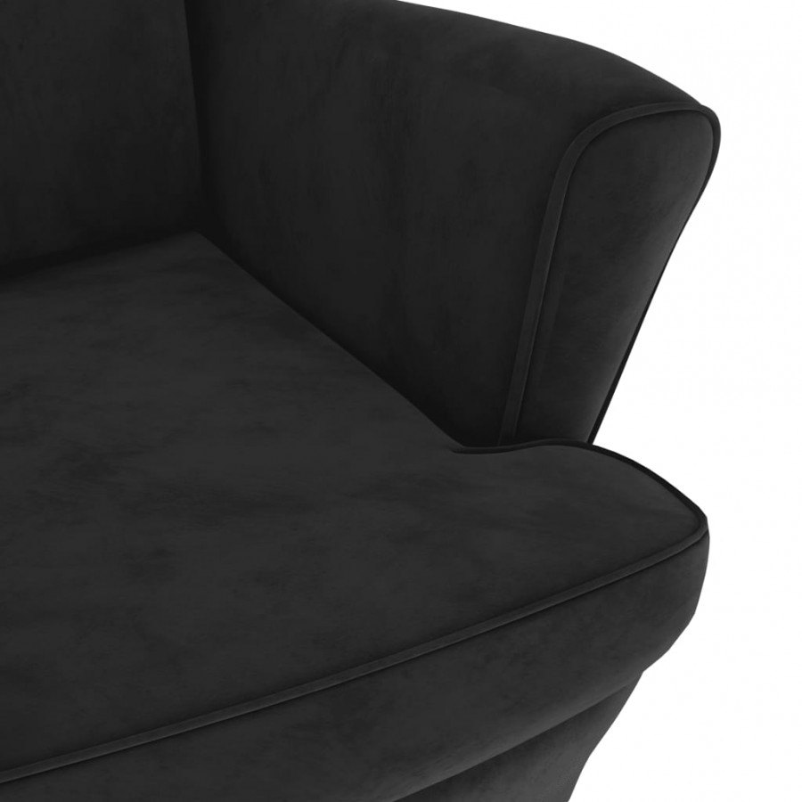 Fauteuil noir velours Fauteuil noir velours