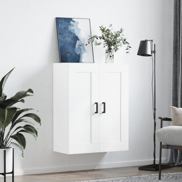 Armoire murale blanc 69,5x34x90 cm bois d'ingénierie