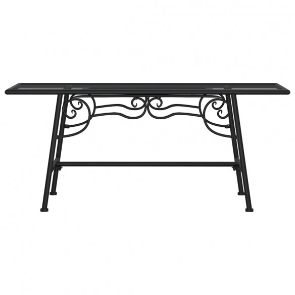 Banc tour d'arbre 110 cm Noir Acier