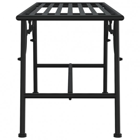 Banc tour d'arbre 110 cm Noir Acier