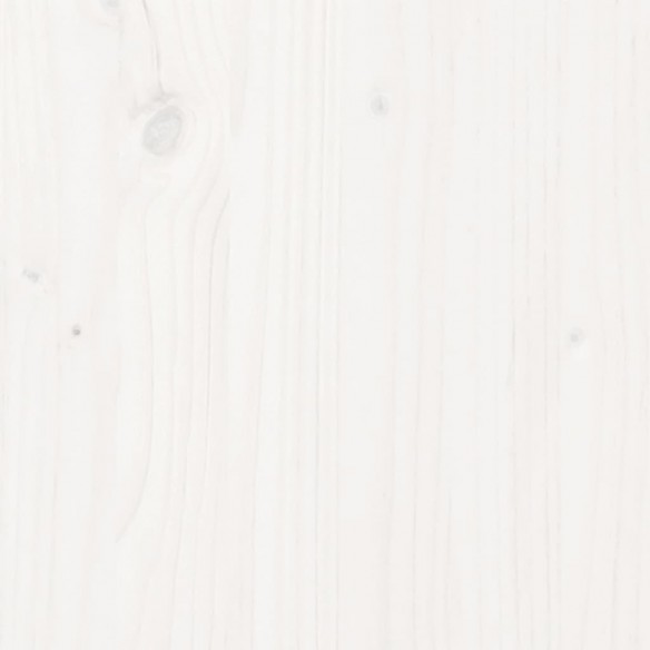 Cadre de lit Bois de pin massif 90x190 cm Blanc simple