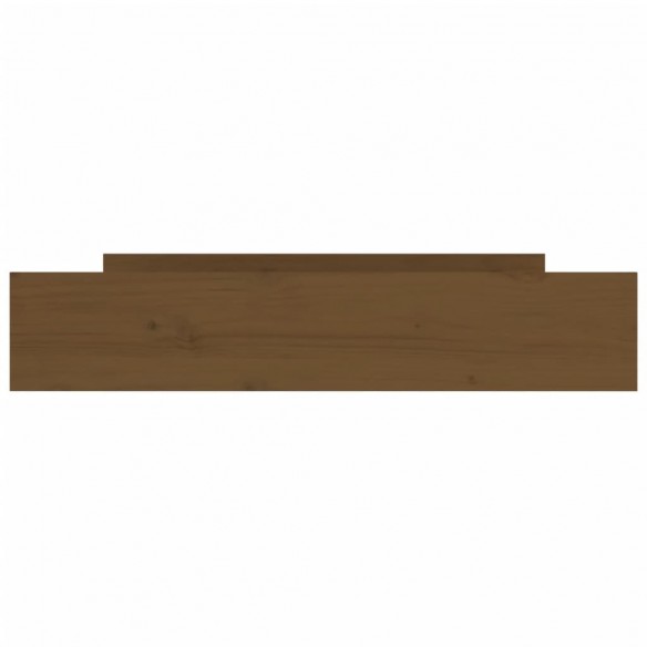 Tiroirs de lit 2 pcs Marron miel Bois de pin massif
