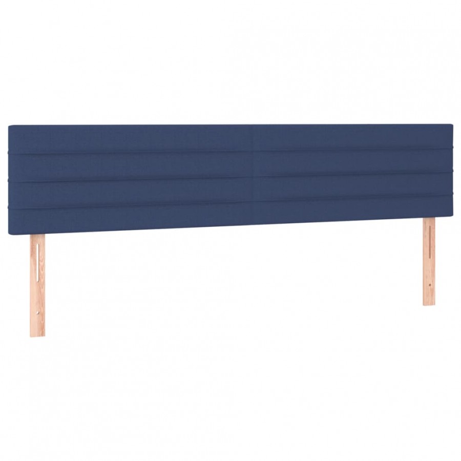 Têtes de lit 2 pcs Bleu 100x5x78/88 cm Tissu Têtes de lit 2 pcs Bleu 100x5x78/88 cm Tissu