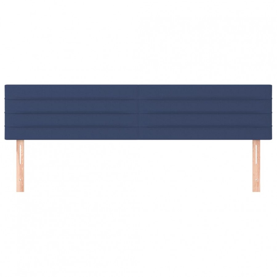 Têtes de lit 2 pcs Bleu 100x5x78/88 cm Tissu Têtes de lit 2 pcs Bleu 100x5x78/88 cm Tissu