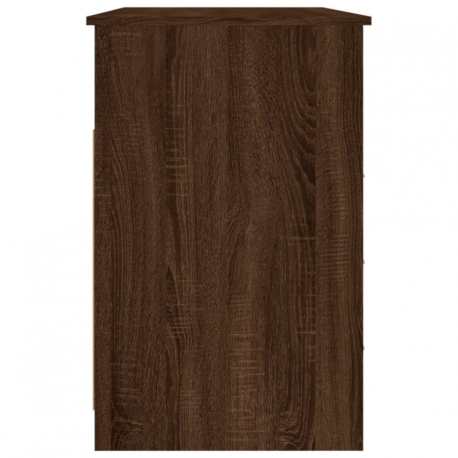 Bureau avec tiroirs Chêne marron 102x50x76 cm 