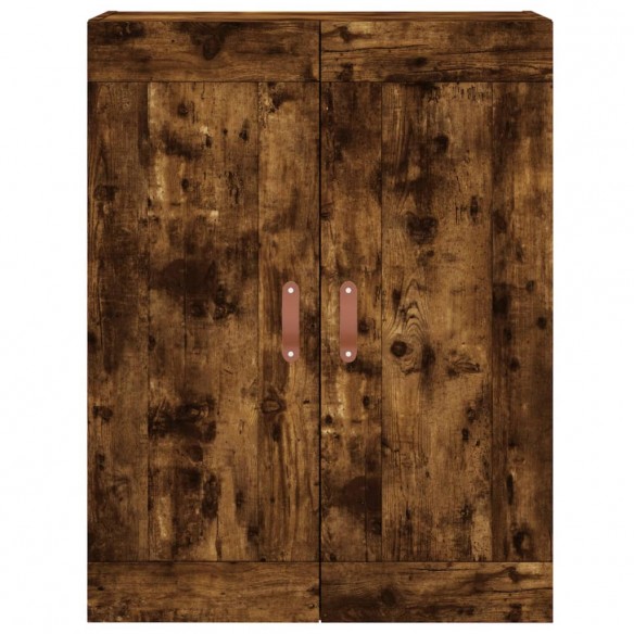 Armoire murale chêne fumé 69,5x34x90 cm bois d'ingénierie