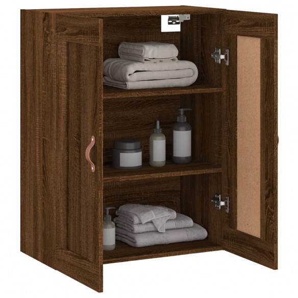 Armoire murale chêne marron 69,5x34x90 cm bois d'ingénierie