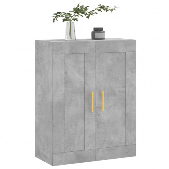 Armoire murale gris béton 69,5x34x90 cm bois d'ingénierie