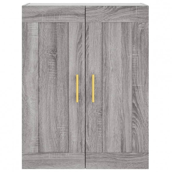 Buffet haut Sonoma gris 69,5x34x180 cm Bois d'ingénierie