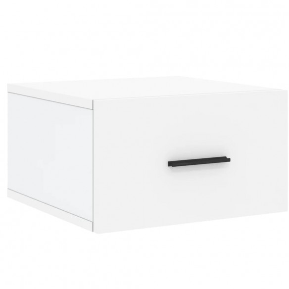 Tables de chevet murales 2 pcs blanc 35x35x20 cm