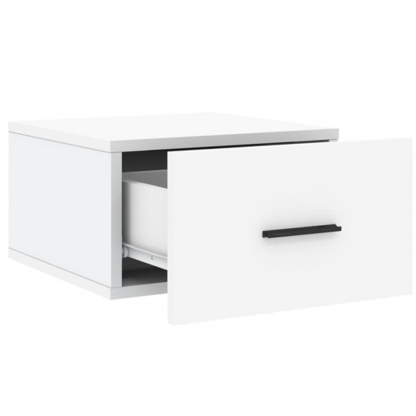 Tables de chevet murales 2 pcs blanc 35x35x20 cm