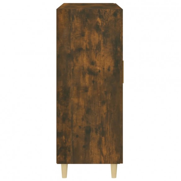 Buffet chêne fumé 69,5x34x90 cm bois d'ingénierie