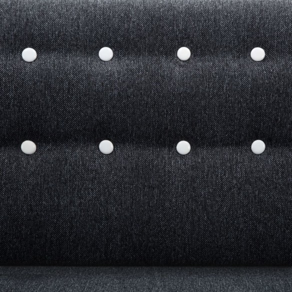 Canapé d'angle revêtement en tissu 171,5x138x81,5 cm gris foncé