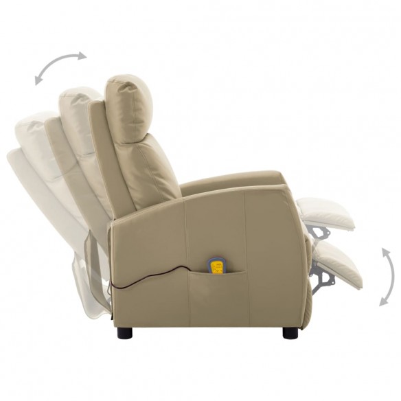 Fauteuil de massage électrique Cappuccino Similicuir