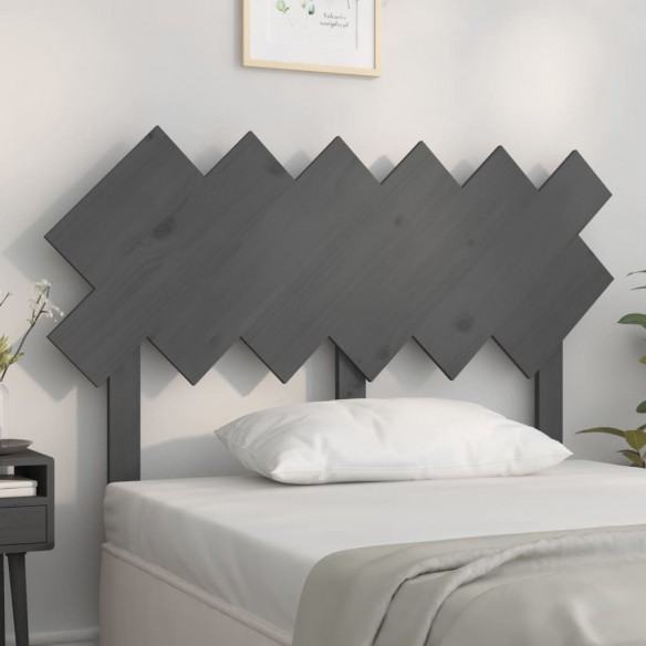 Tête de lit Gris 122,5x3x80,5 cm Bois massif de pin